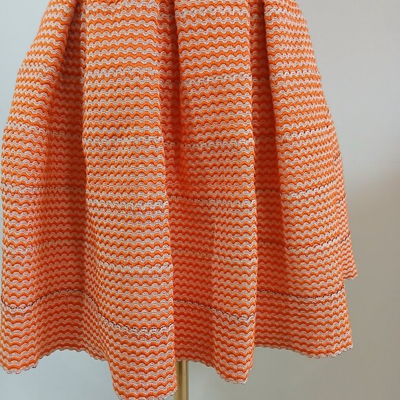 Akira Chicago Black Label Fit & Flare Mini Dress Women' Size M Orange Strapless - Picture 3 of 6